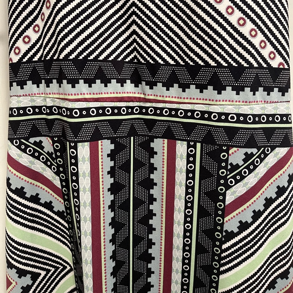 PrAna Geometric Midi Dress in Black, White, and Red - Picture 4 of 8